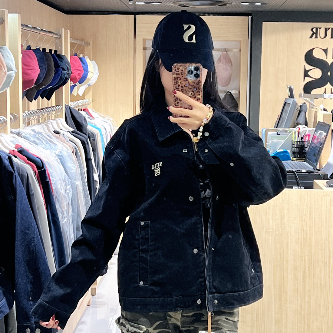 韓國 Satur Theo Velvet Denim Jacket【SR210】