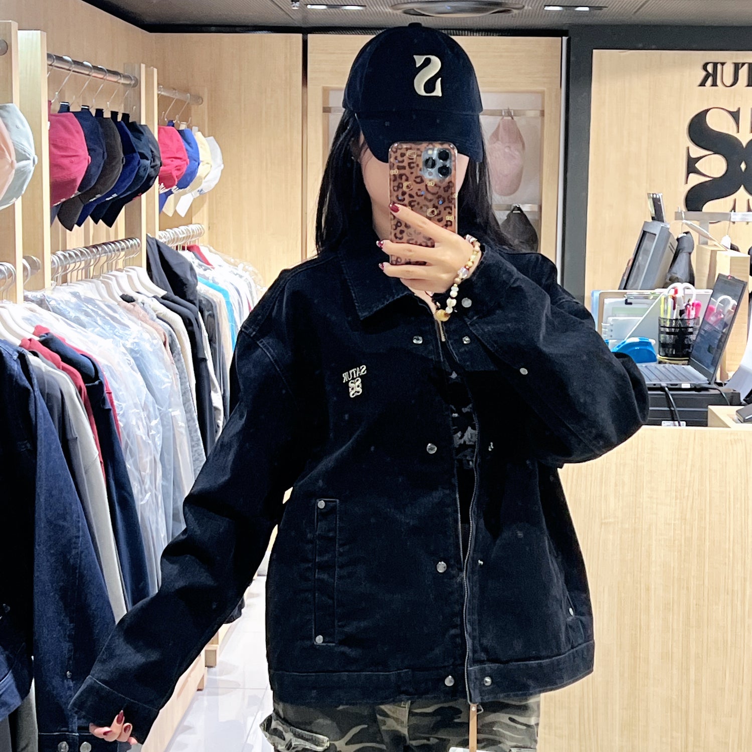 韓國 Satur Theo Velvet Denim Jacket【SR210】