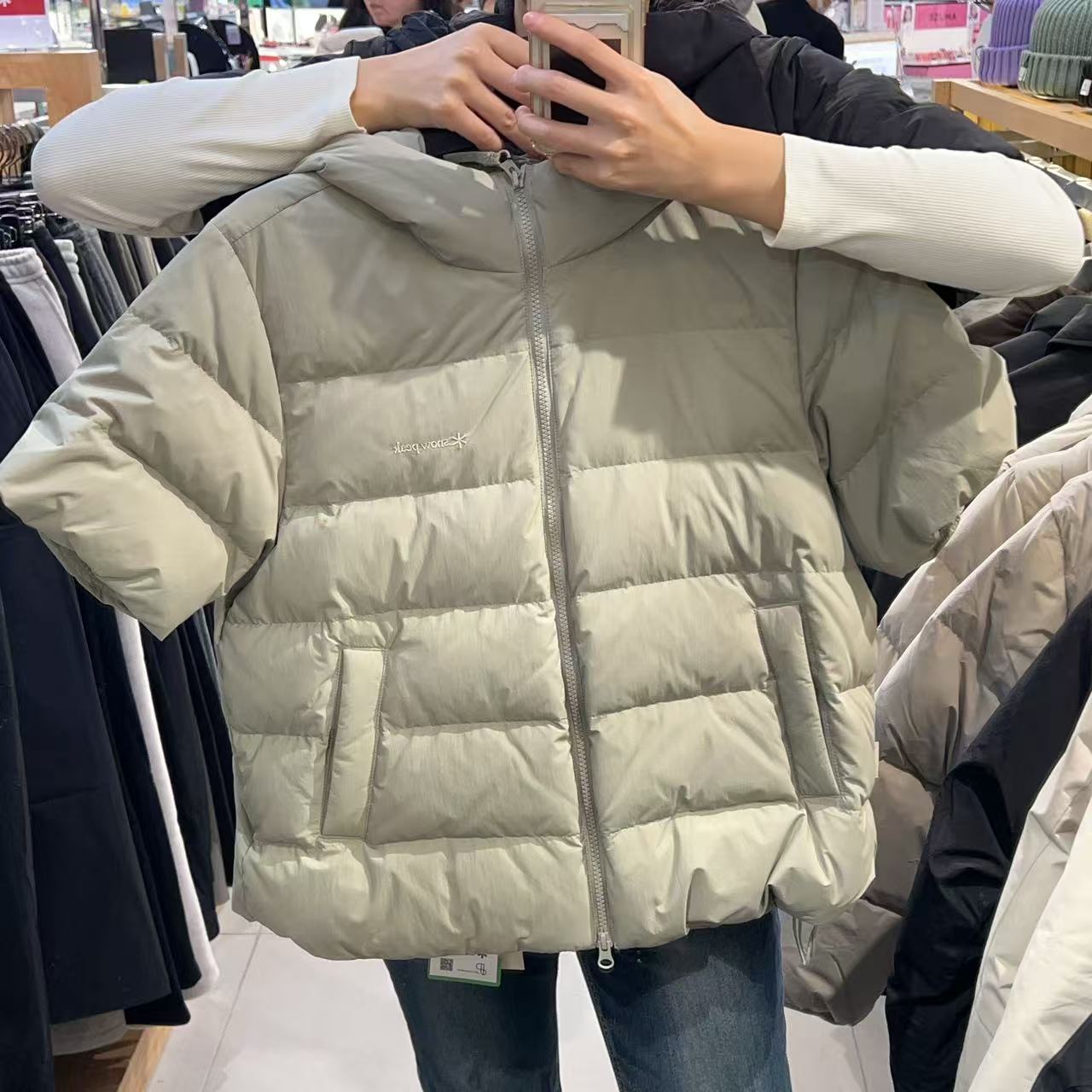 韓國 Snowpeak Land Air Women's Short-Sleeve Hooded Lightweight Down Jacket (鴨絨)【SN073】