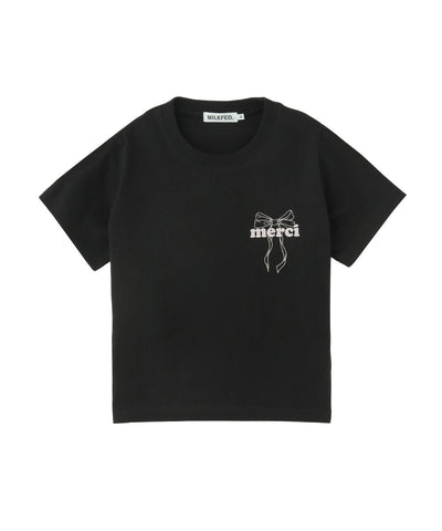 日本直送 MILKFED MERCI RIBBON COMPACT S/S TEE【SJ037】
