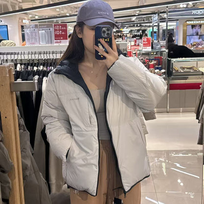 韓國 Snowpeak 男女同款 Airnova Pertex Reversible Hooded Heavy Down Jacket 雙面款 (鴨絨)【SN059】