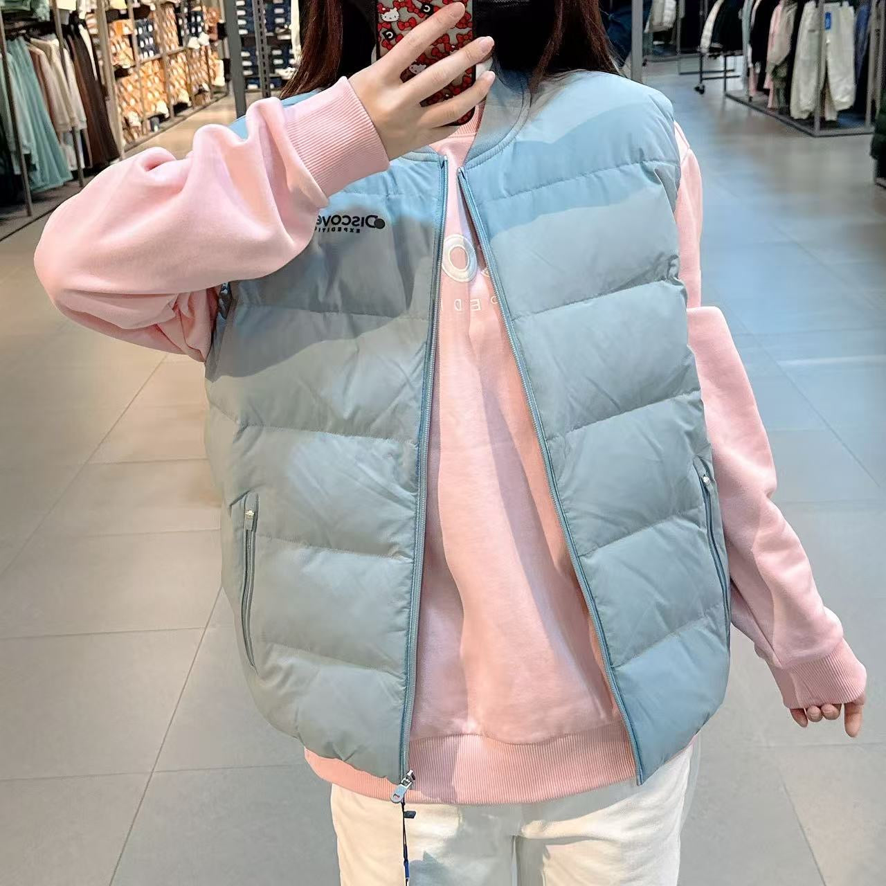 韓國 Discovery Men's Down Vest (鵝絨)【DY149】