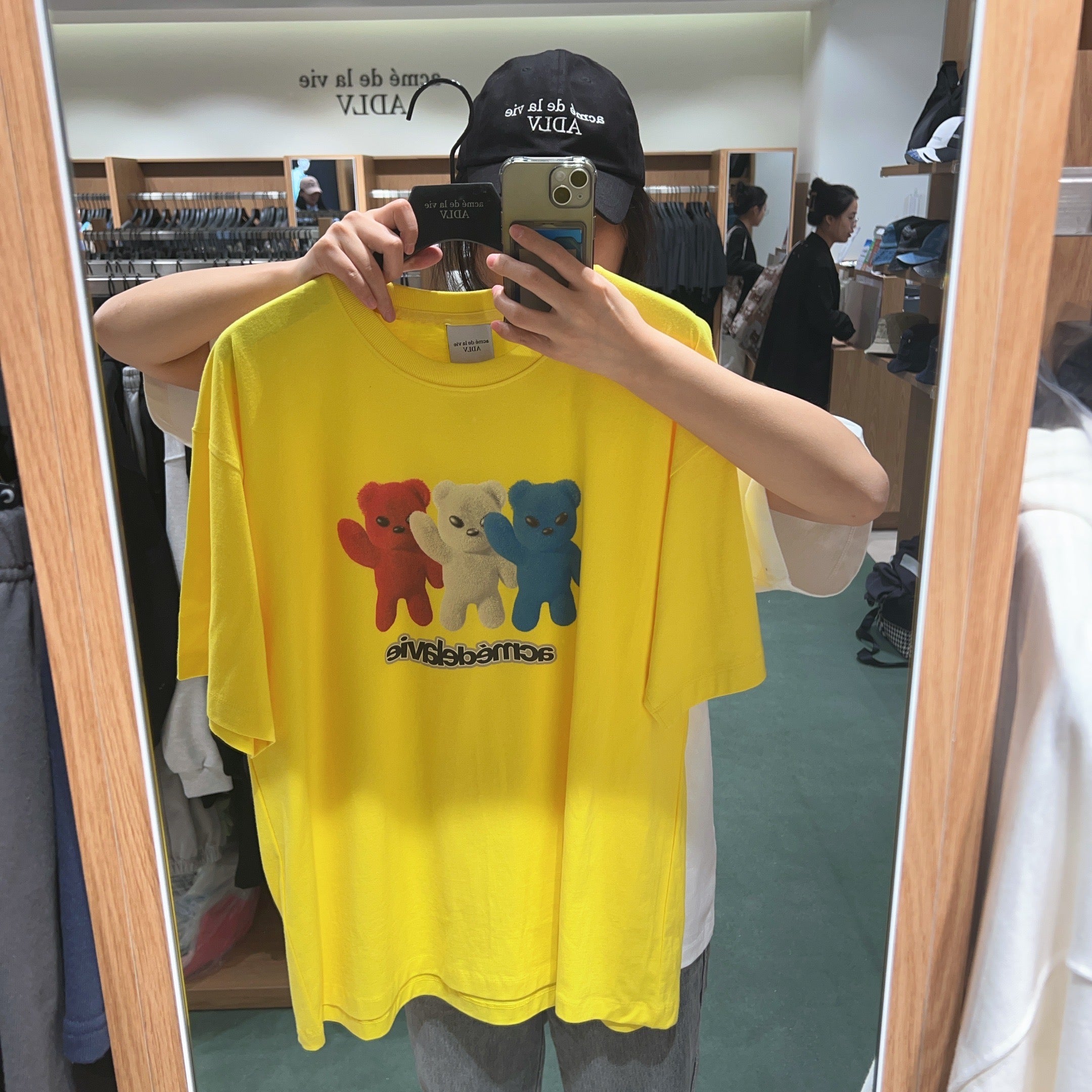 韓國 ADLV FRENCH ALIEN BEAR SHORT SLEEVE T-SHIRT【AD014】