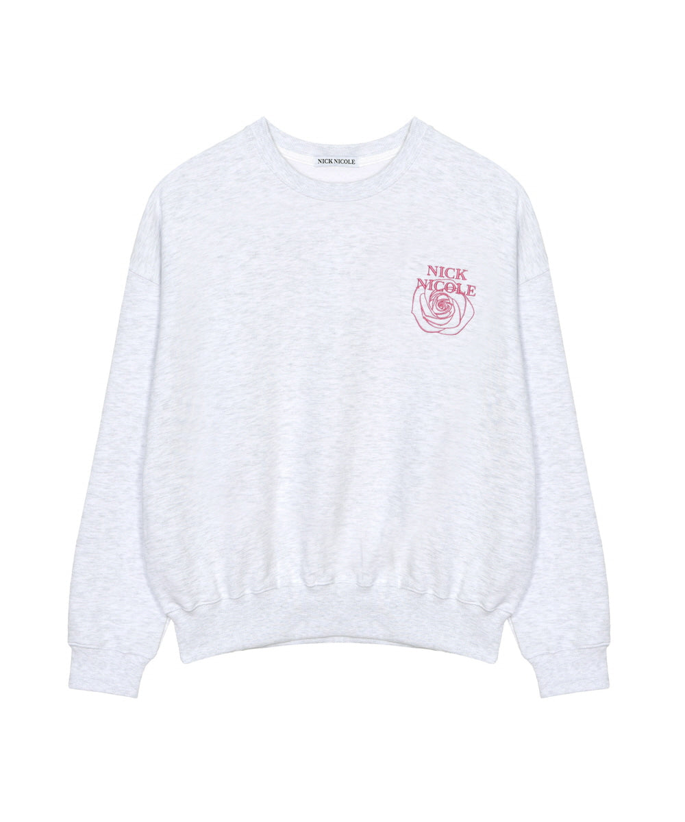 韓國 Nick Nicole Mini Volume Nicole Rose Sweatshirt【NK010】