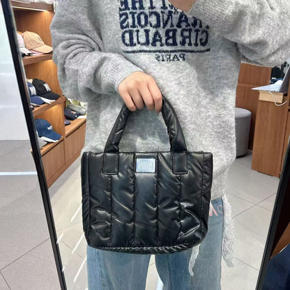 韓國 Marithe Francois Girbaud Classic Logo Matt Metallic Padding Bag【MF777】