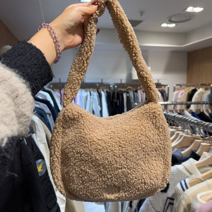 韓國 Wacky Willy Flory Fleece Hobo Bag【WW065】 - STT Mall HK 靚太網購