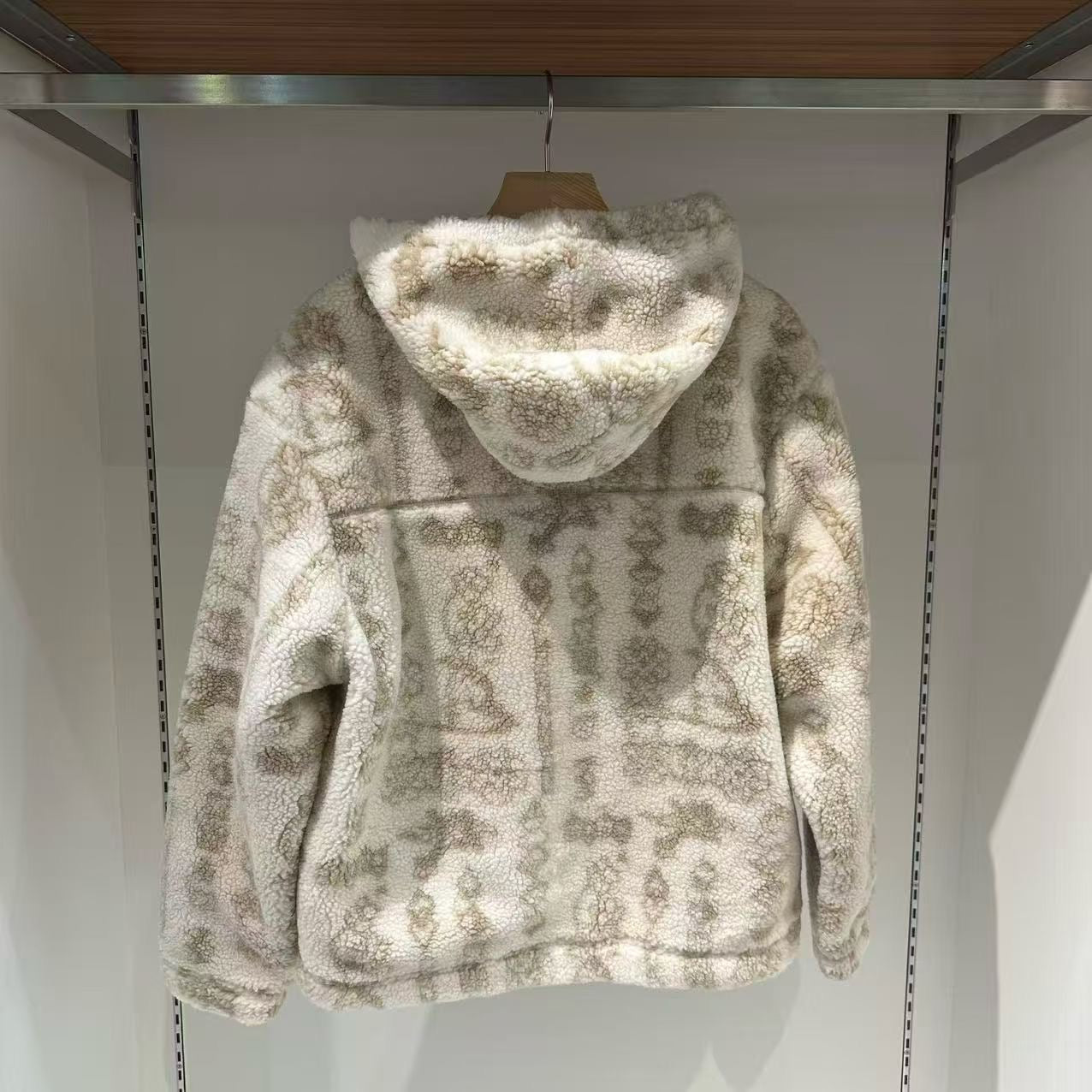 韓國 Wacky Willy Fleece Pattern Hooded Jumper【WW100】