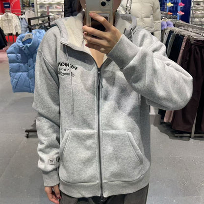 韓國 FILA Fleece-Lined Hooded Zip-up【FA039】