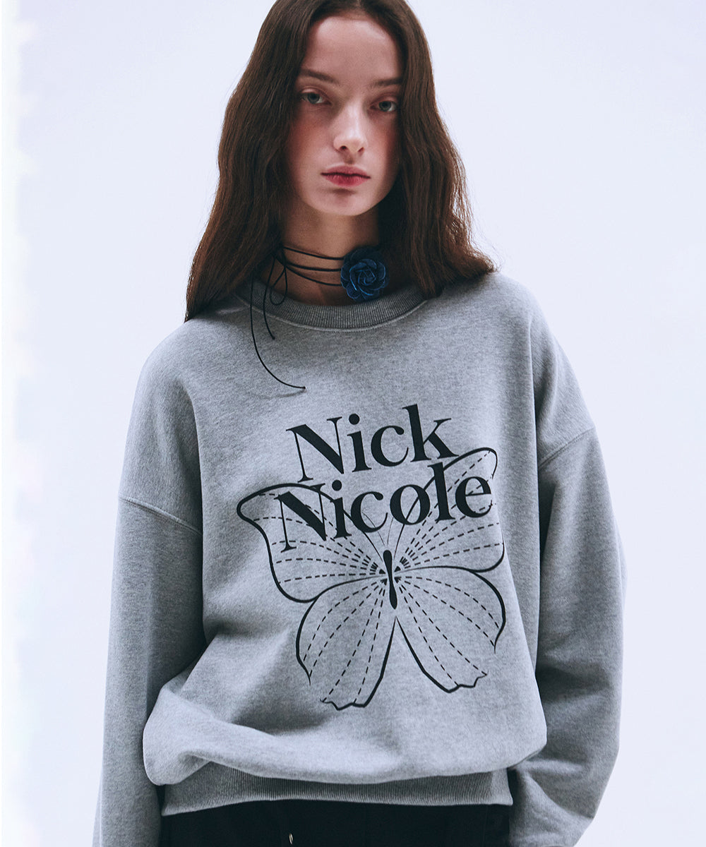 韓國 Nick Nicole Butterfly Signature Sweatshirt【NK001】