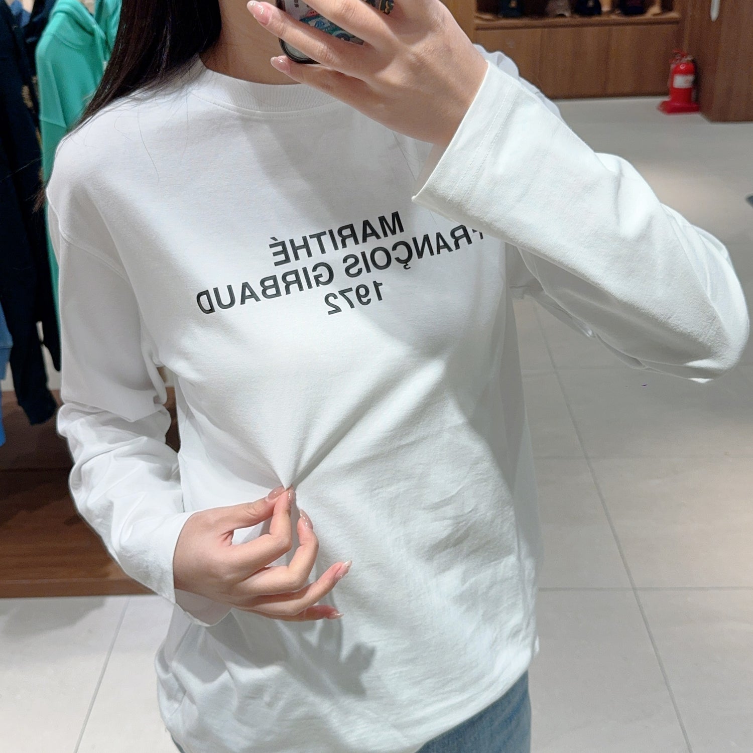 韓國 Marithe Francois Girbaud Lettering Logo Long Sleeve【MF393】