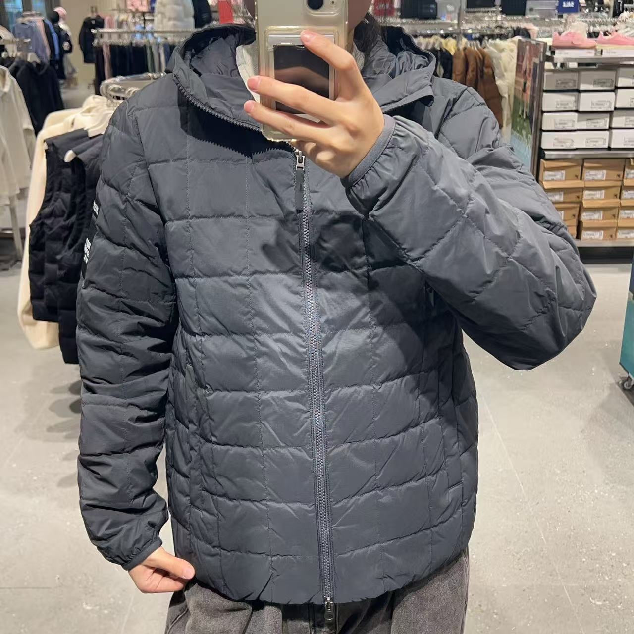 韓國 FILA Lattice Quilted Hooded Down Lightweight Padding (鵝絨)【FA028】