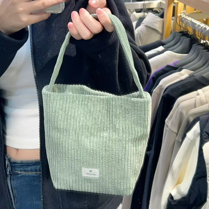 韓國 Snowpeak Corduroy Mini Tote Bag【SN006】
