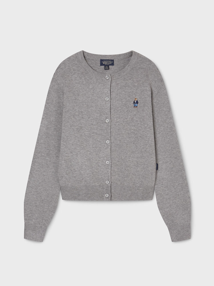 韓國 WhoAU Steve Rayon R-neck Cardigan【WA297】