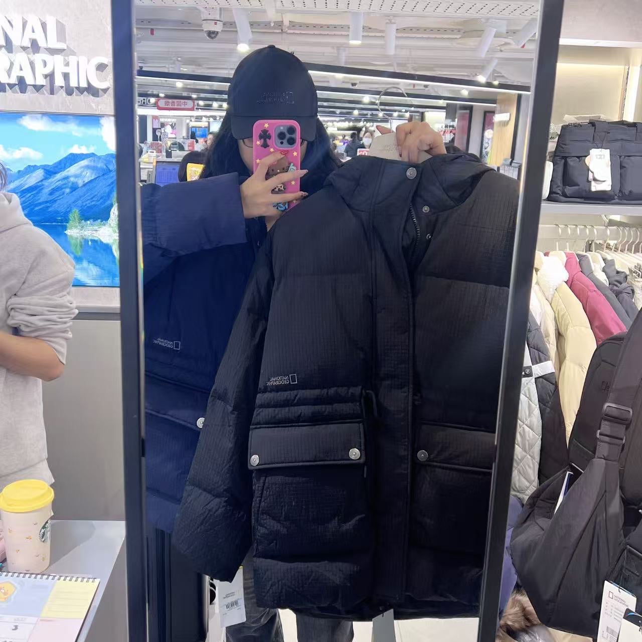 韓國 National Geographic Mid-length Hoodie Goose Down Jumper (鵝絨)【NG264】