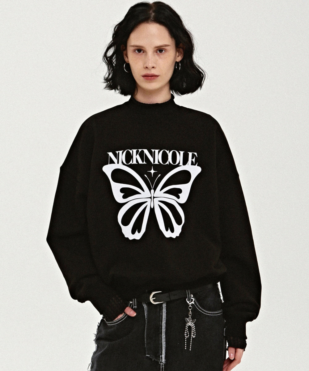 韓國 Nick Nicole Butterfly Bold Twinkle Sweatshirt【NK002】