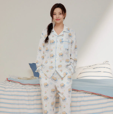 韓國 SPAO Messy long-sleeved Pajamas【SP227】