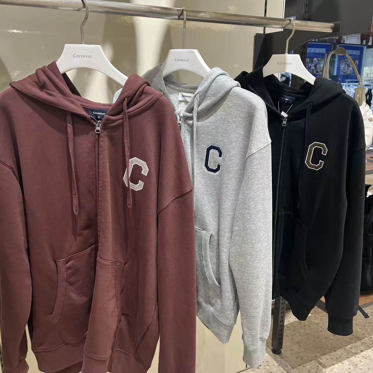 韓國 Covernat C Logo Hoodie【CO039】