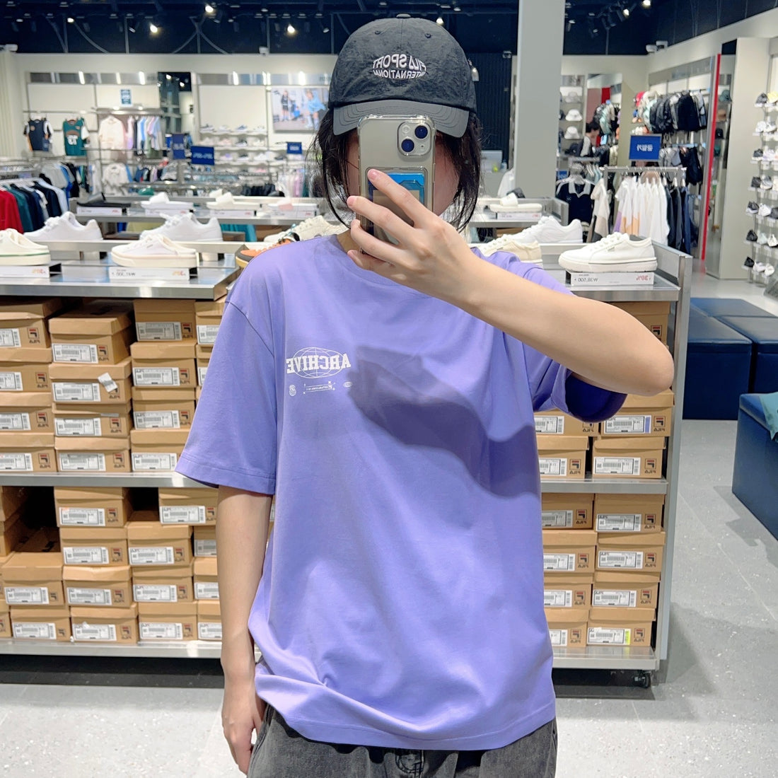 韓國 FILA Supima Graphic Short Sleeve T-shirt【FA303】