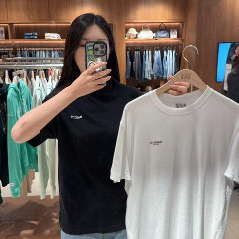 韓國 Marithe Francois Girbaud Women's 3PACK UNISEX SMALL REGULAR LOGO TEE【MF436】