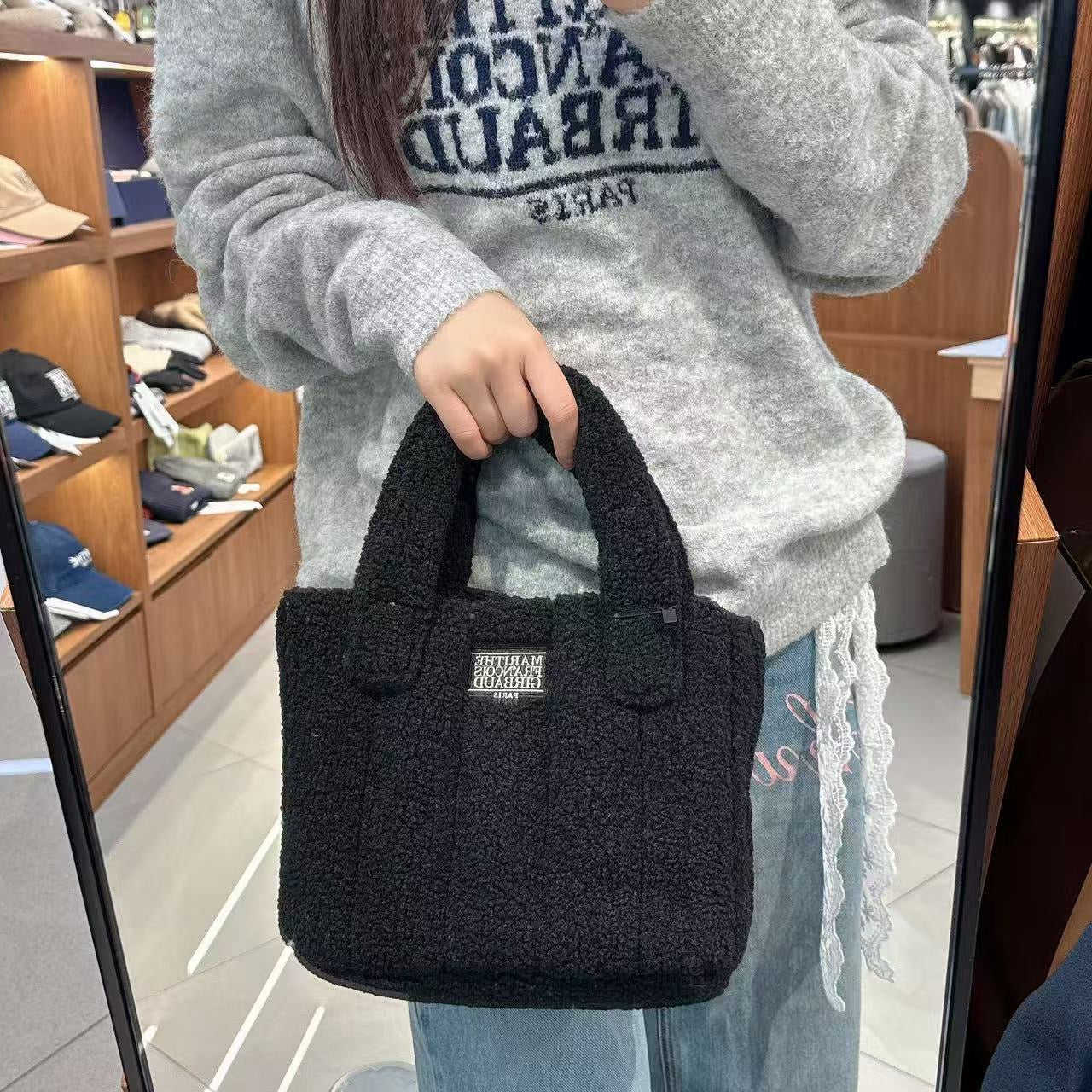 韓國 Marithe Francois Girbaud Classic Logo Boucle Padding Bag【MF776】