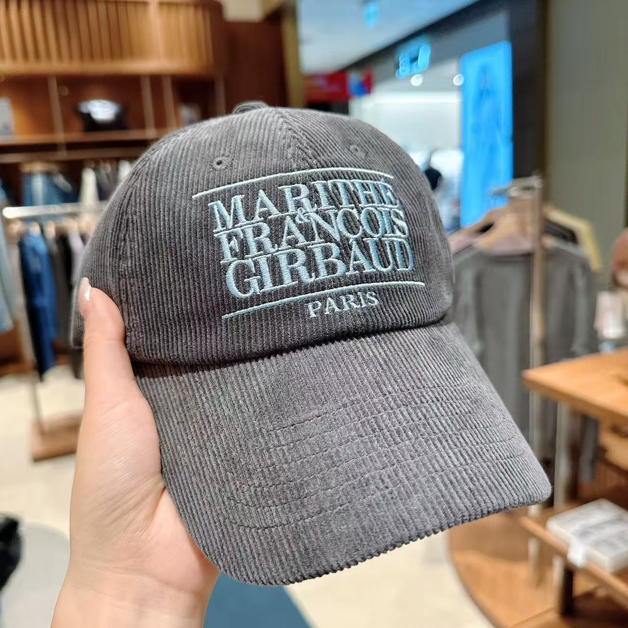 韓國 Marithe Francois Girbaud Corduroy Classic Logo Cap【MF714】