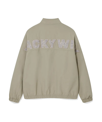 韓國 Wacky Willy Back lettering high neck full zip-up【WW081】