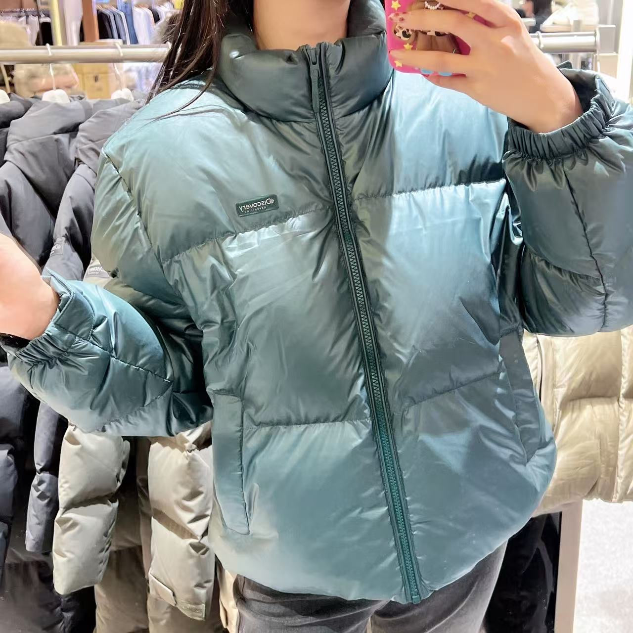 韓國 Discovery Women's Bansley Down Crop Short Padding (鴨絨)【DY216】