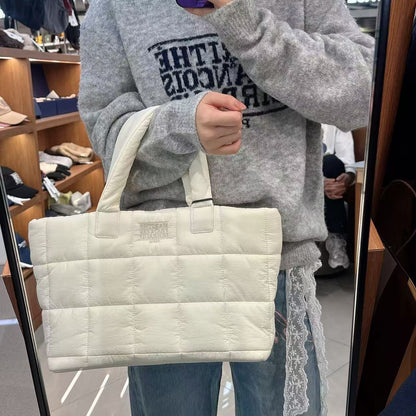 韓國 Marithe Francois Girbaud Classic Logo Padding Tote Bag【MF775】