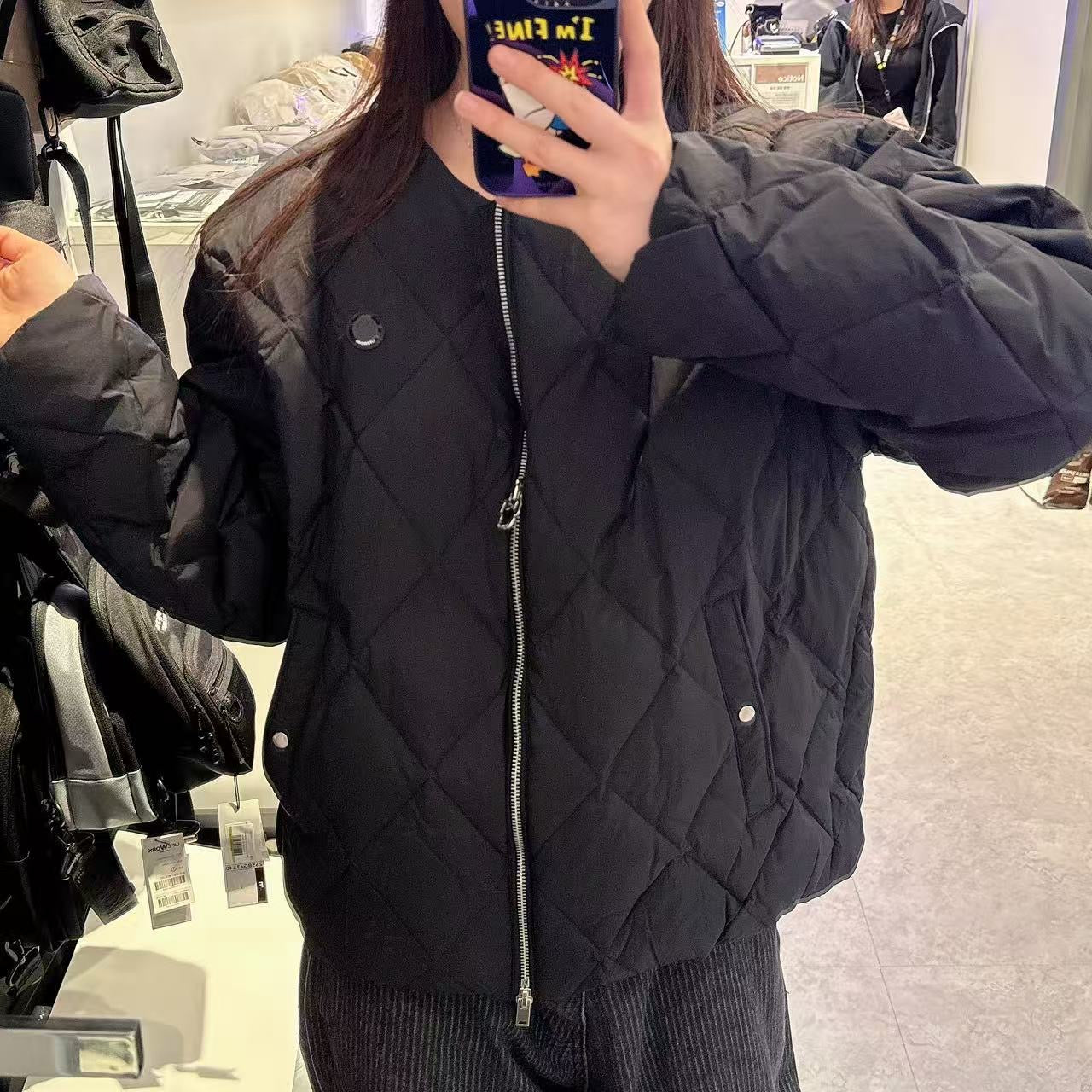 韓國 LifeWork Women's Lite Round Neck Mid Down Padded Jumper (鴨絨)【LW022】