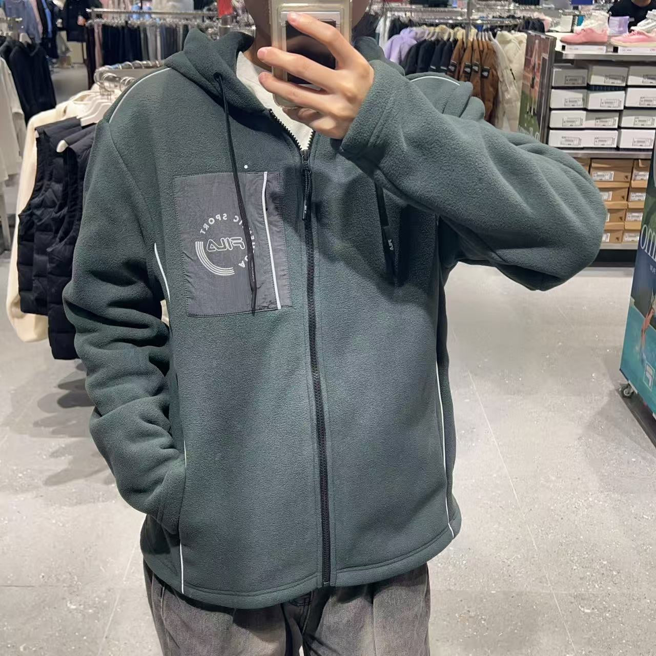 韓國 FILA Pocket Fleece Jacket【FA021】
