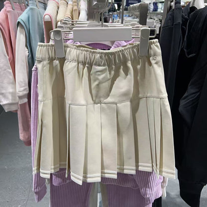 韓國 FILA Kids Tape-hem pleated skirt 【FA078】