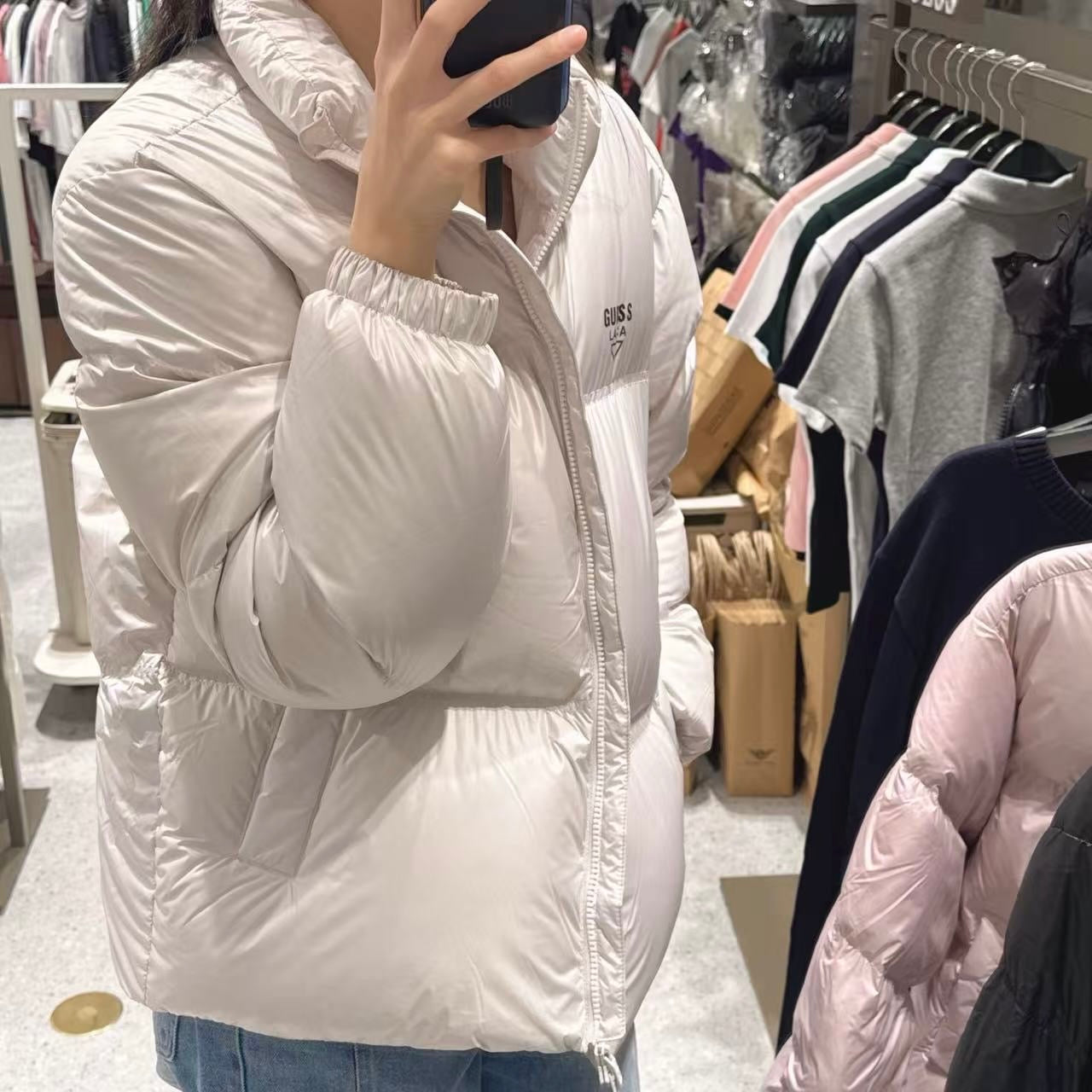 韓國 Guess Uni Basic Puffer Jumper (鴨絨)【GU023】