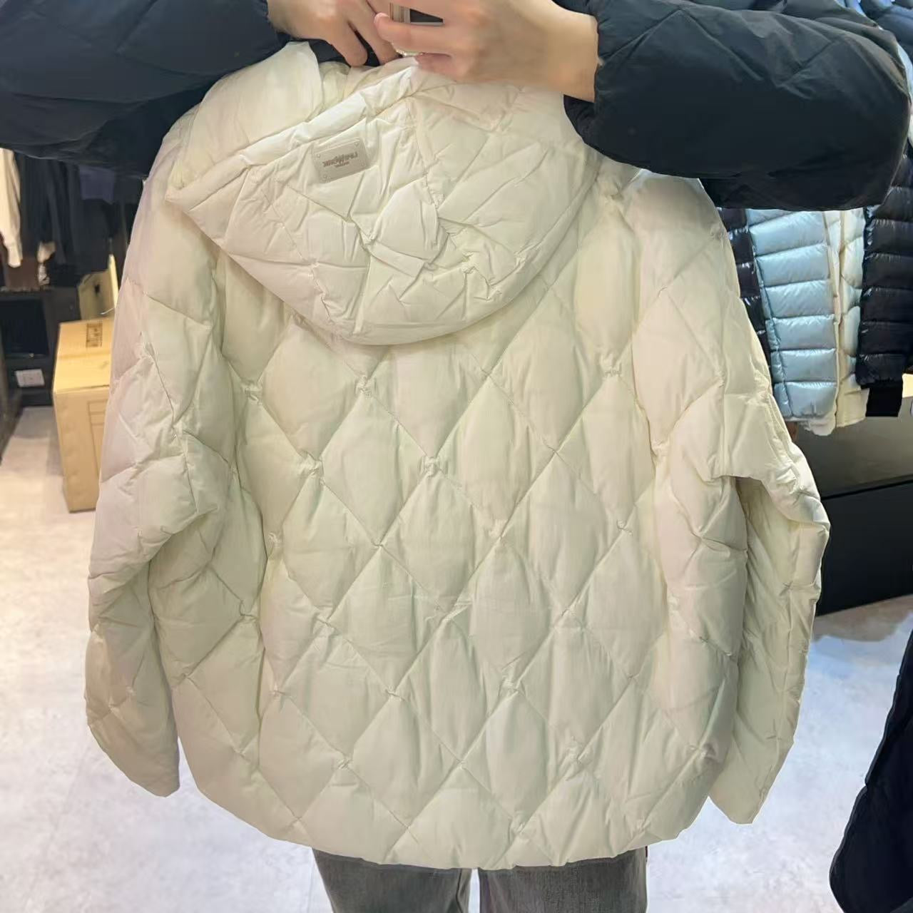 韓國 LifeWork Women's Lite Diamond Quilted Mid-Down Hooded Jumper (鴨絨)【LW002】