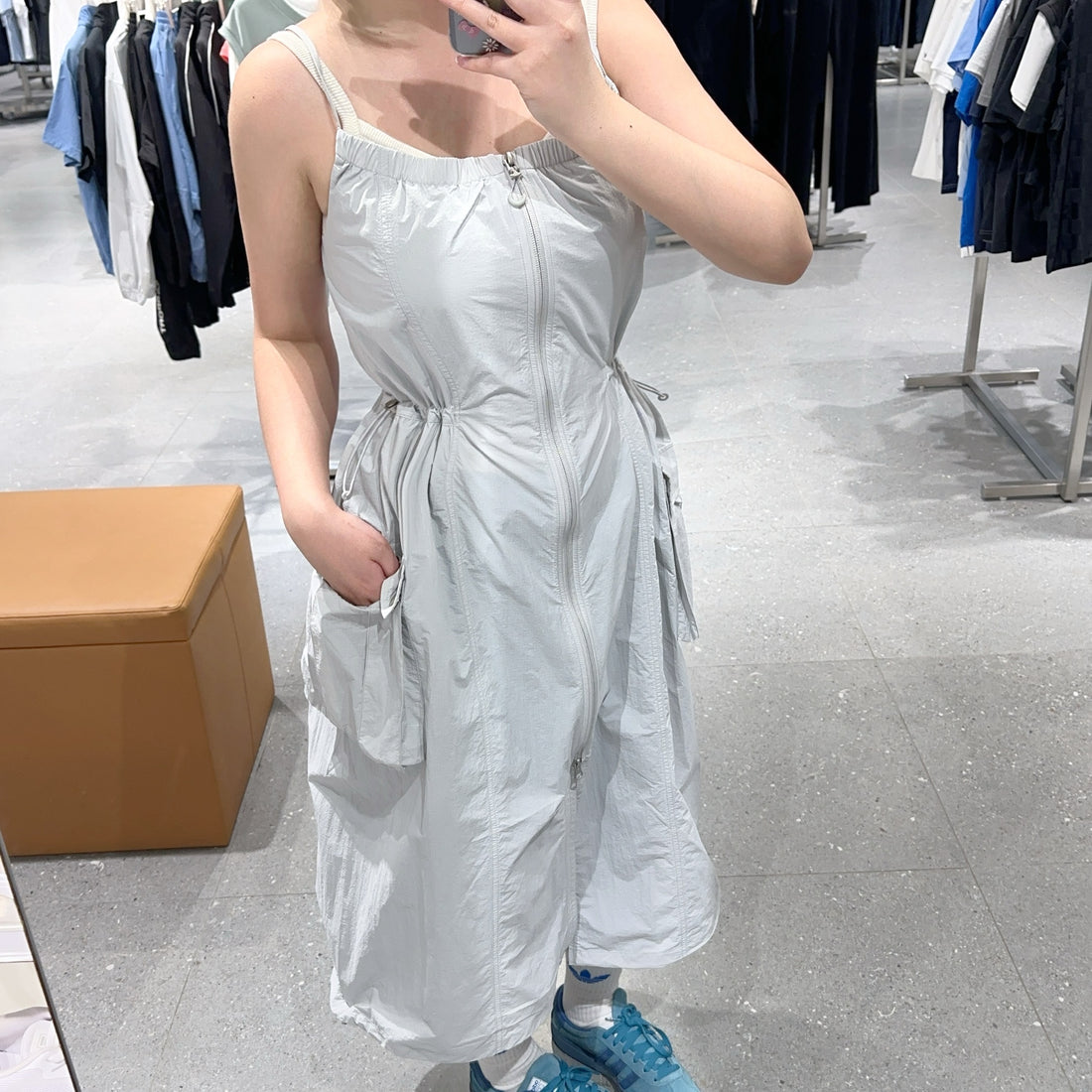 韓國 FILA Pocket 2-way Long skirt【FA332】