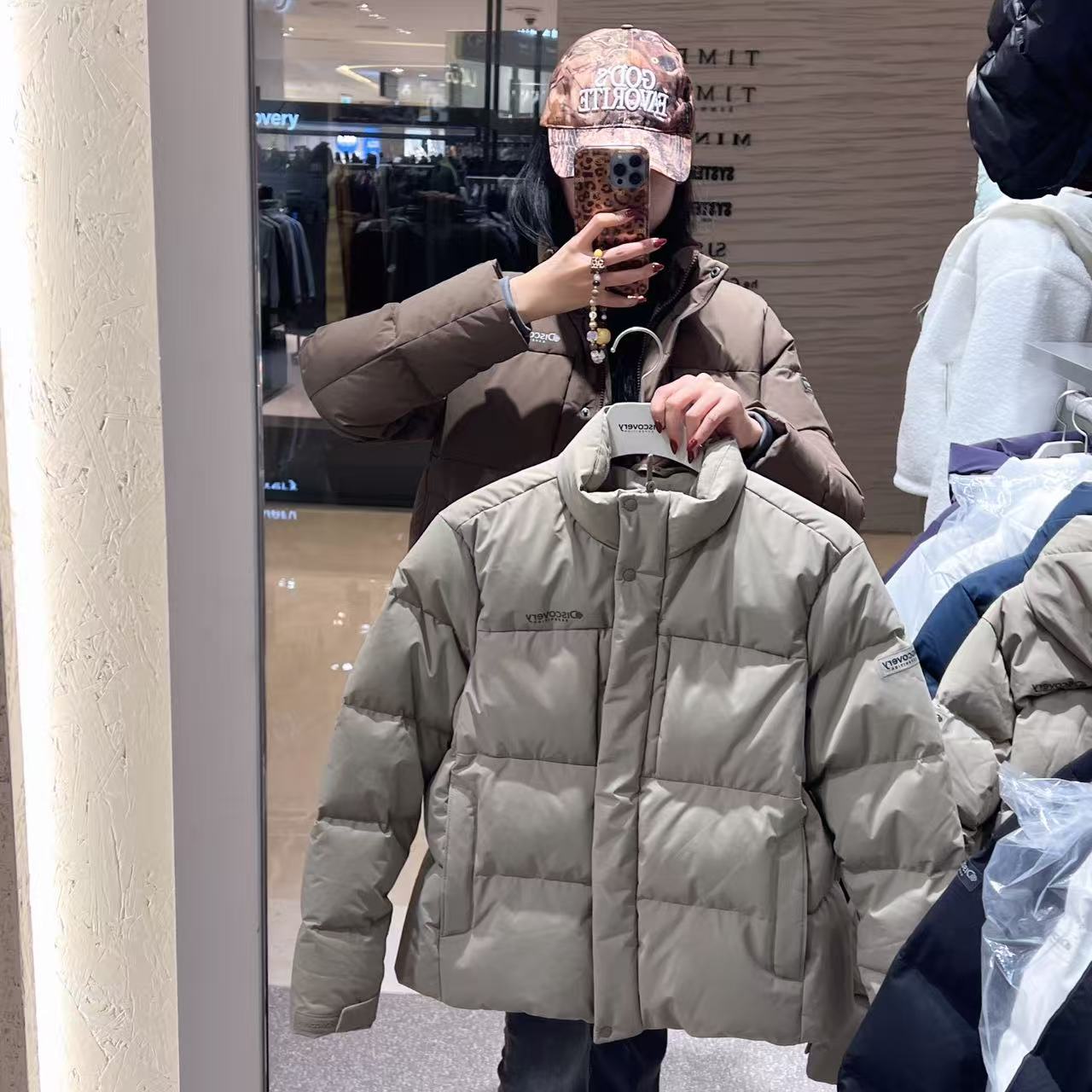 韓國 Discovery Women's Leicester G High Neck Goose Down Short Padding (鵝絨)【DY086】