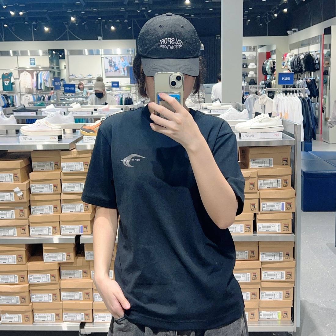 韓國 FILA Cotton Blend Graphic Short Sleeve T-shirt【FA292】