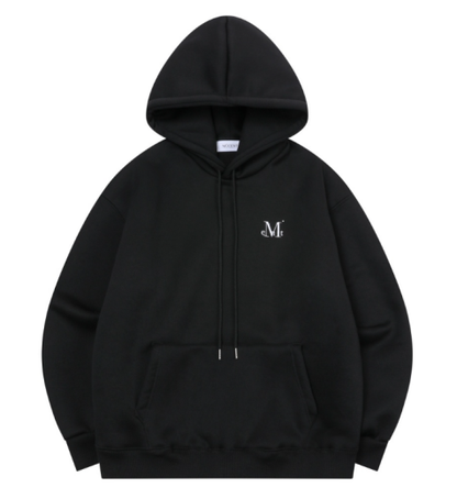 韓國 Mucent Unisex Signature Basic Logo Hoodie 【MU128】