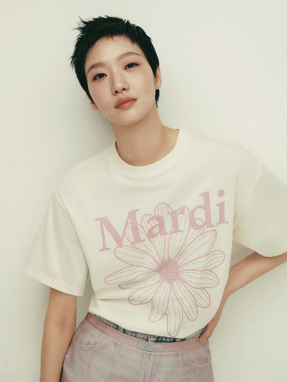 韓國 Mardi Mercredi TSHIRT FLOWERMARDI【MM032】