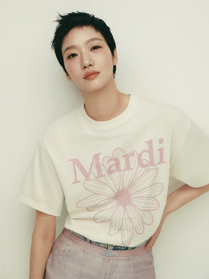 韓國 Mardi Mercredi TSHIRT FLOWERMARDI【MM032】