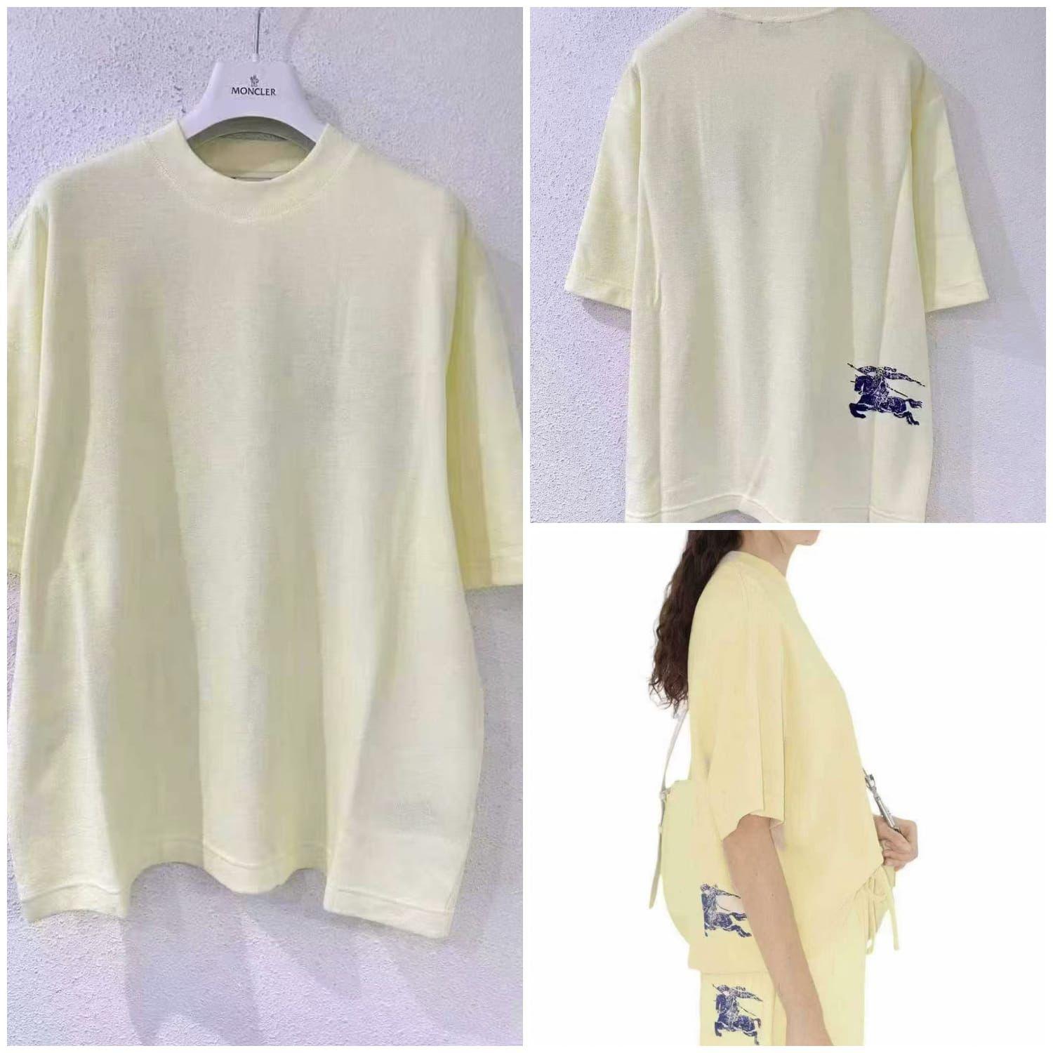 BurberryCotton Towelling T Shirt 【YS110】