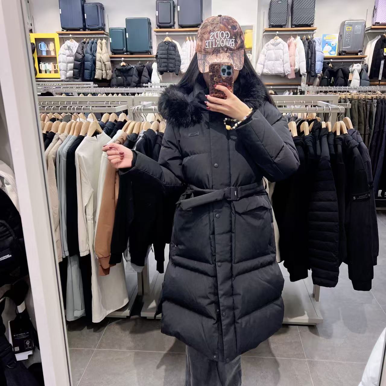 韓國 National Geographic Women's Atlas Windstopper Long-Length Goose Down Jumper (鵝絨)【NG221】