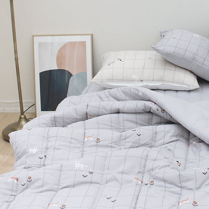 韓國 格紋散步萌萌犬【SM405】