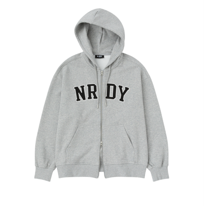 韓國 Nerdy Arch Logo Hoodie Zip-Up【NY042】