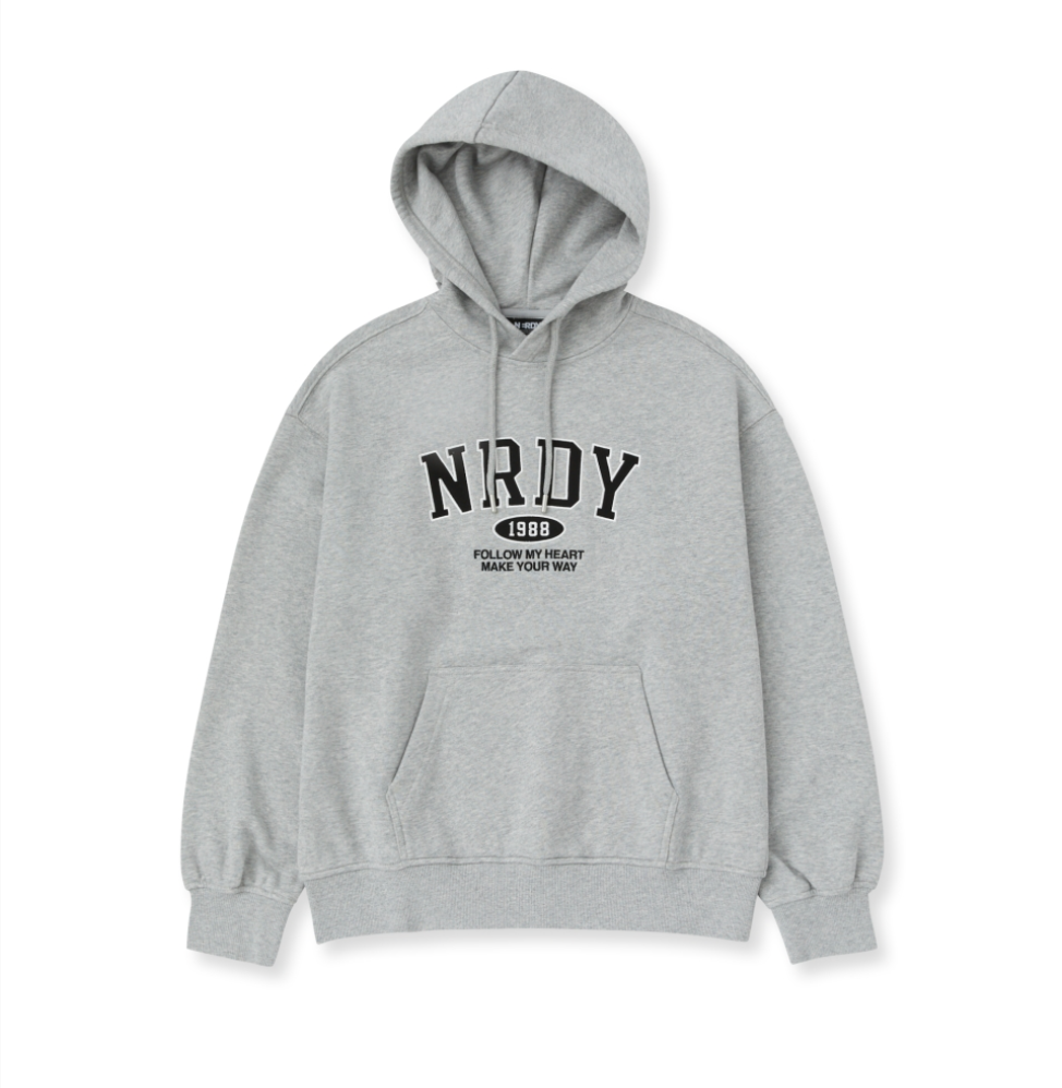 韓國 Nerdy Arch Logo Pullover Hoodie【NY043】