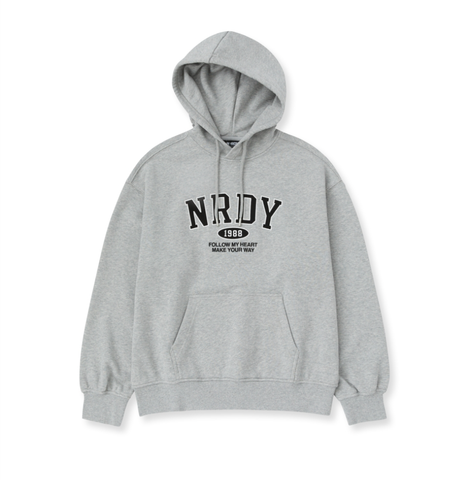 韓國 Nerdy Arch Logo Pullover Hoodie【NY043】
