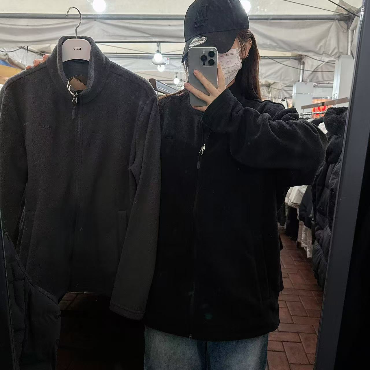 韓國 NEPA Unisex Basic Micro Fleece Jacket【NA034】