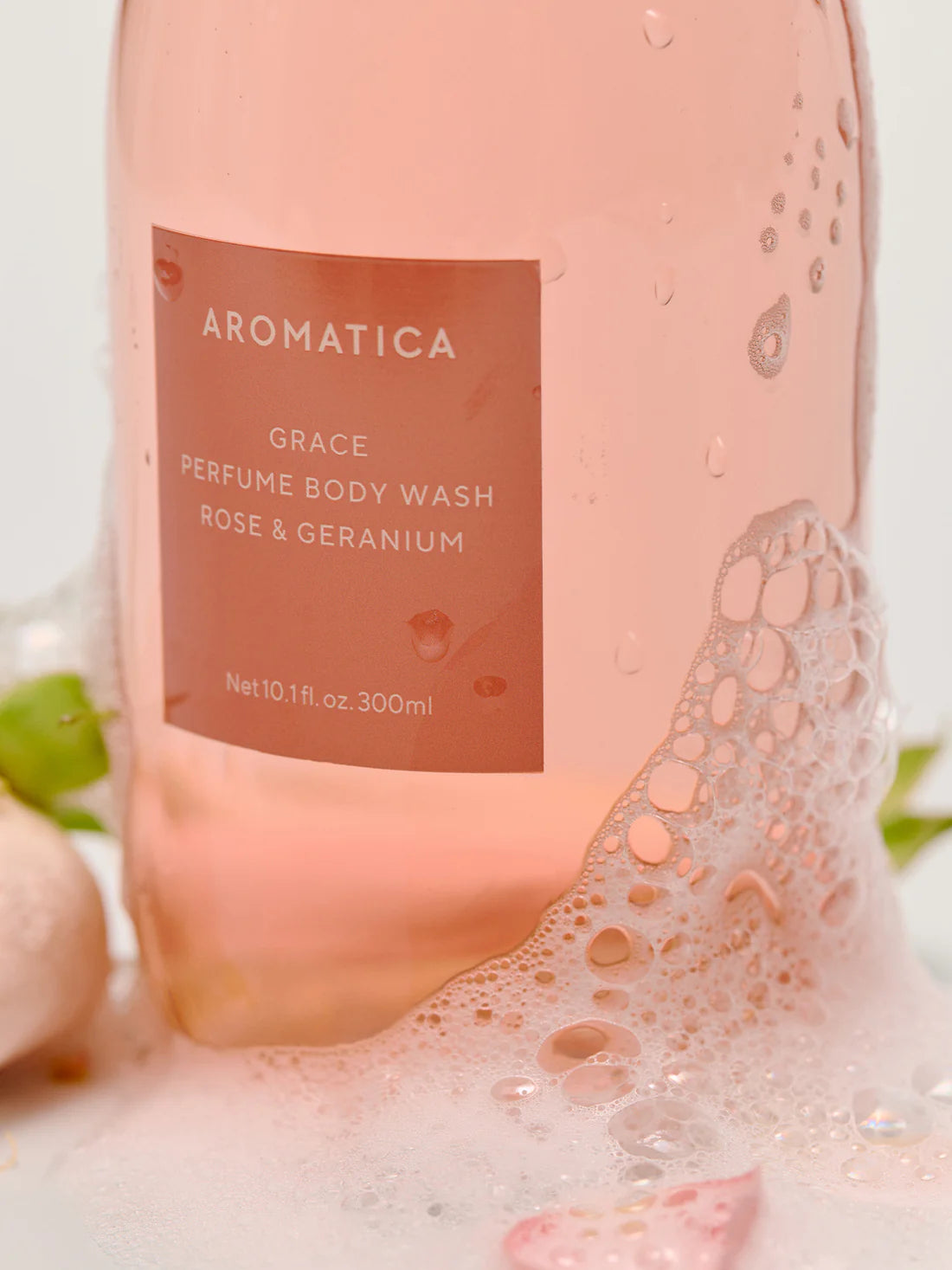 Aromatica 優雅香水沐浴露 玫瑰和天竺葵味 300ml【SM535】