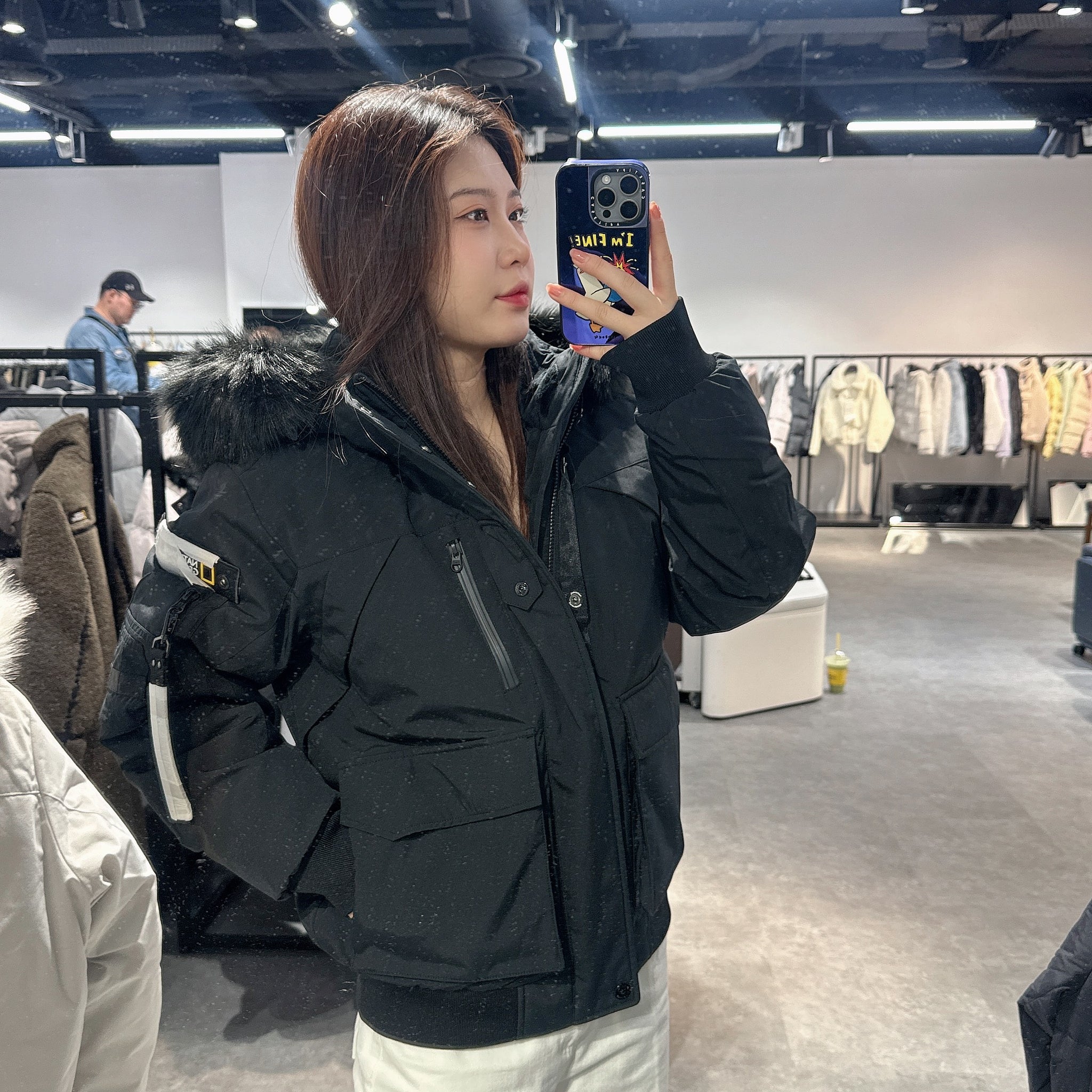 韓國 National Geographic Taruga Men's Fur Trimmed Hoodie Down Jumper (鴨絨)【NG097】