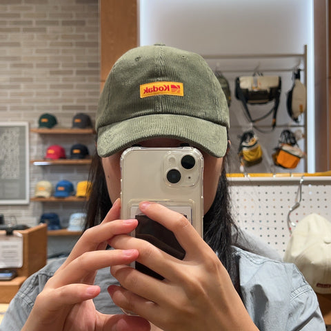 韓國 Kodak Signature Fit Corduroy Ball Cap【KK031】