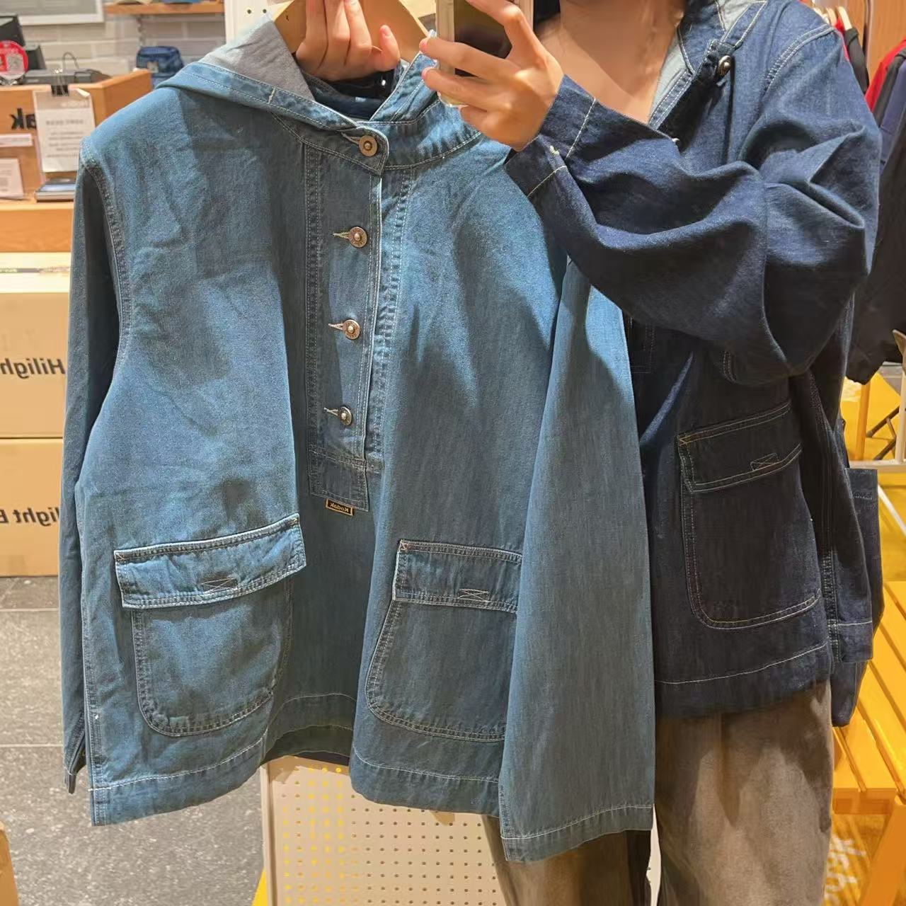 韓國 Kodak Kodakuri Denim Hooded Anorak【KK022】